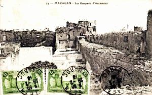 MAZAGAN - REMPARTS D'AZEMMOUR  - 1919